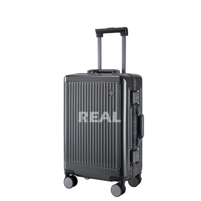 China Boarding Shell Trolley Hand Luggage Outdoor Moving Hard Travel Carry On Large Capacity Luggage Cabin Suitcase for sale