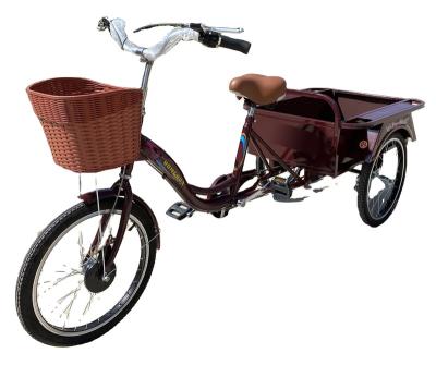 China Cargo The latest best-selling classic retro small adult single pedal cargo tricycle for sale