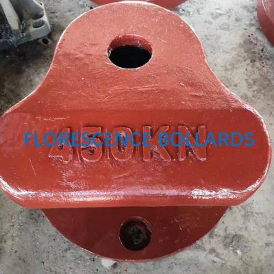 China Gietijzer Marine Mooring Tee Head Bollard met Ankers Te koop