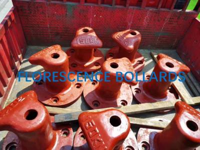 China T-STÜCK Roheisen-einzelner Marine Mooring Bollard Types T Stahlkopf zu verkaufen