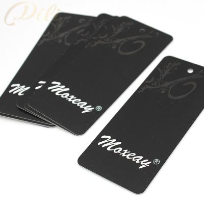 China Viable Wholesale Custom Printed Apparel Hang Tag Die Cut Kraft Paper Garment Hang Tag for sale