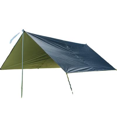 China Diagonal Tie Type Outdoor Lightweight Rain Shelter Sun Shade Tent Beach Tent Camping Camping Tarp for sale