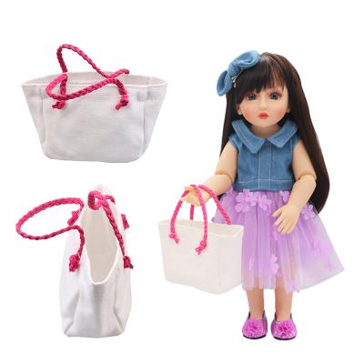 China 2021 Hot Selling Amazon Toy Cartoon American Doll Girl White Shoulder Bags 18 Inch Fashion White Shoulder Bags for sale