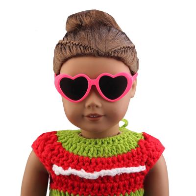 China 2022 American direct cartoon toy factory doll girl sunglasses 18 inch fashion sunglasses for sale