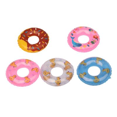 China 2021 American Newest American Model Girl Doll Cartoon Toy Amazon's Swimming Ring 18 Inch Colorful Swimming Ring for sale