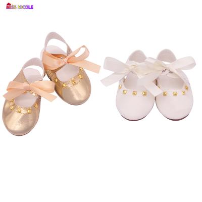 China 2022 Hot Sale Amazon Toy Cartoon American Girl Doll Lace-Up Rivet Shoes 18 Inch Rivet Lace-Up Shoes for sale