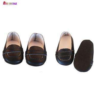 China 2022 Newest Arrival American Cartoon Toy Doll Girl Striped Leather Shoes 18 Inch Striped Leather Shoes for sale