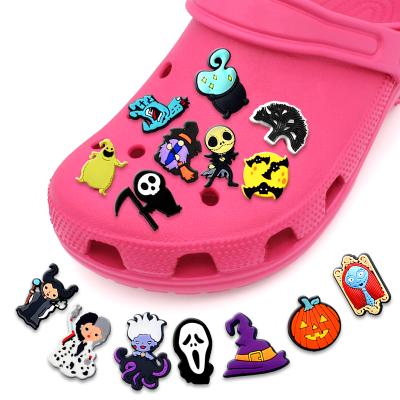 China Wholesale Price Custom Designer Soft PVC Shoe Clog Shoes Charms Croc Shoe Charm For Jugs Shoe Clogs Halloween Charms for sale