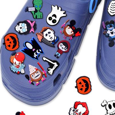 China Custom Clog Charm Amazon 2021 Hot Sale Halloween Horror Fang Charms Shoes Charm for sale