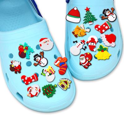 China Custom Designer Custom Christmas Shoe Clog Charm Charms Accessories Christmas Croc Charms for sale