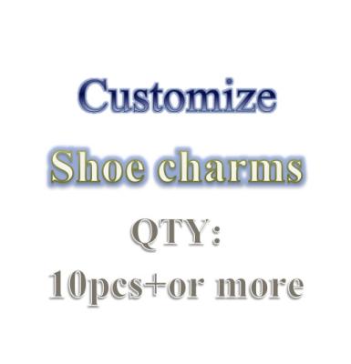 China Wholesale Custom Named Brand LOGO Drag Shoe Clog Custom Shoe Buckles Rubber PVC Drag Charms For Croc Charms for sale