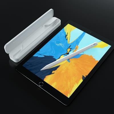 China High Sensitive Aluminum Metal Tablet Pen Custom Logo Capacitive Touch Stylus Active Touch Pen with Charging Case for Touch Screens for sale