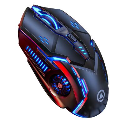 China 3D Pink 7D Logo Rgb Custom Computer Mouse Fastest Wireless Charging Optical Gaming Mouse Glowing Game Blue White PC Led 1/1 for sale