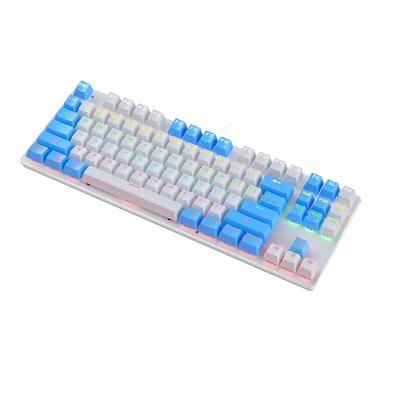 China Anti-ghosting the latest hot-selling gaming keyboard 87 RGB backlit mechanical keyboard for sale