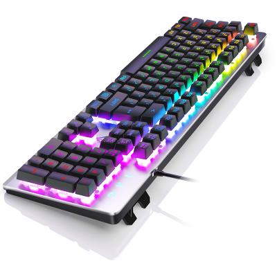 China Waterproof Anti-ghosting RGB USB gaming K002 professional mechanical gamer backlit keyboard for sale