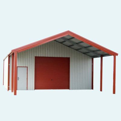 China steel sheet warehouse/garage/galvanized white workshop/cheap galvanized steel parking lot garage for sale