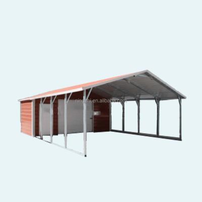 China Metal carport with storage room for sale