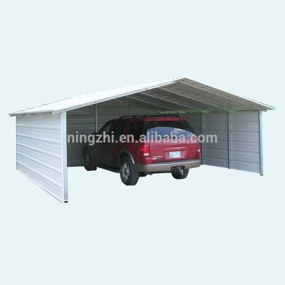 China Prefab Carport Metal Garage For Two Car / Two Car Garage for sale