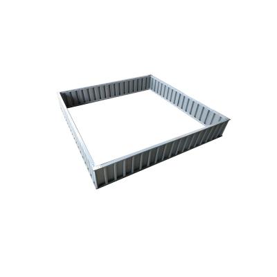 China Easy Assemble And Good Quality Customized Flower Pot Galvanized Raised Bed Garden for sale