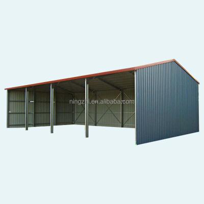 China Easily Assembled Open End Storage Shed for sale