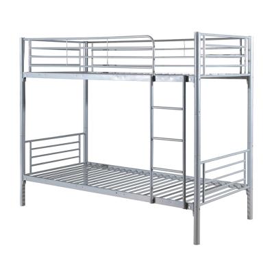 China 2 Floor Metal Frame Student Steel Hostel Bunk Easy Assembling Two Tiered Cheap Iron Bed for sale