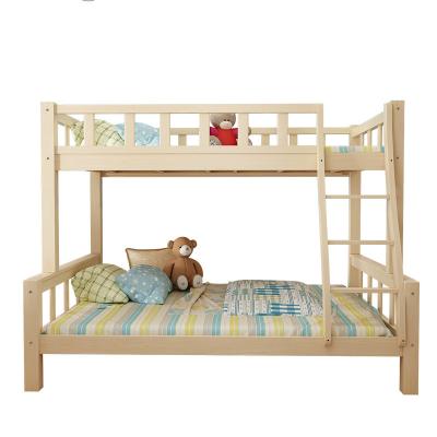 China Factory direct sales new modern minimalist pine wood simple solid wood bunk bed for sale