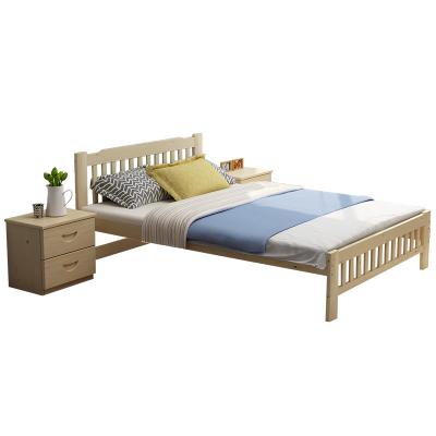 China Wooden Head Board Furniture Single Piece Single Wooden Bed With Drawer for sale