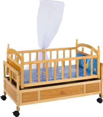 China Wholesale High Quality Solid Wood Wooden Baby Cribs in 5370 for sale