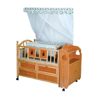 China Modern Wooden Baby Crib Baby Cradle Bed Cradle For Sale (XM5319) for sale