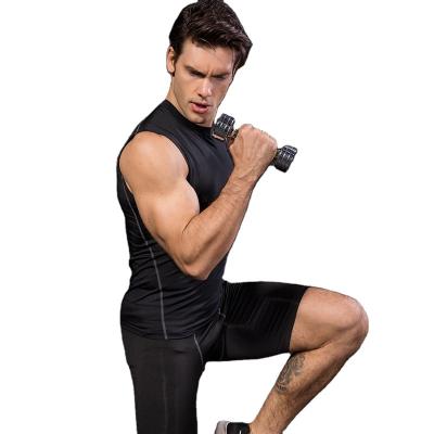 China QUICK DRY Men's Vest Sports Fitness Basketball Stretch Tight Quick-Drying Running Clothes for sale