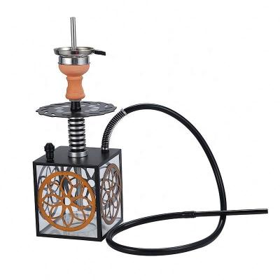 China With LED Light Russian New Design High Quality Hookah Acrylic And Aluminum Hookah Shisha Set Shisha Hookah With LED for sale