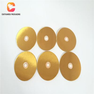 China Non Spill Breathable 1.0mm Gold Induction Duct Seal Liner for sale