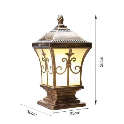 China Theme Park Light Solar Environmental Protection Flood Solar Column Lighting Home Garden Led Column Pillar Lamp Panel Lights Led for sale