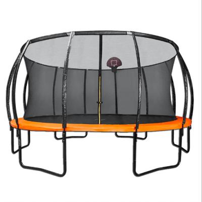 China With Protective Net Factory Wholesale Trampoline 16FT Knight Large Recreational Trampoline With Enclosure Net For Kids And Adult for sale