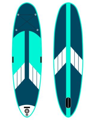 China All Around SUP Board Yoga Board Surfing Windsurf New Design 2 Layers Blue Design Inflatable Yoga Board For Woman for sale