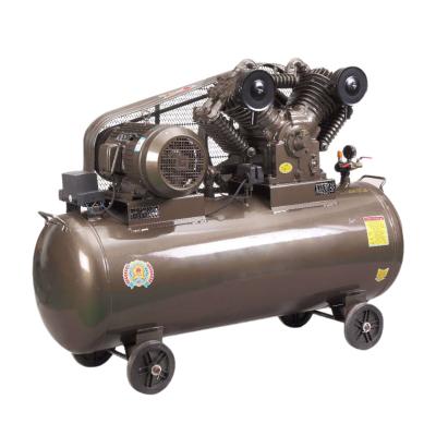 China 160L 7hp Lubricated Portable Belt Driven Industrial Air Compressor for sale