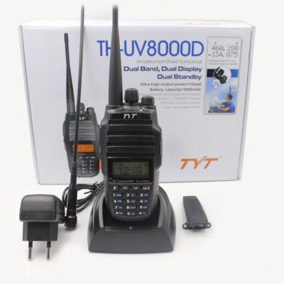 China VHF UHF Radio TH-UV8000D 10W 136-174&400-520MHz 3600MAH Dual Band Handheld Walkie Talkie TYT Walkie Talkie uv8000d for sale