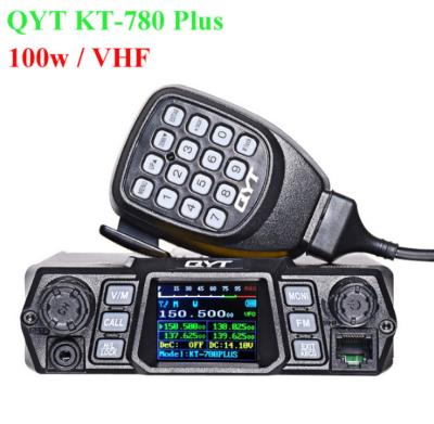 China High Power QYT KT-780PLUS 100W Mobile Radio Standby Ham Car Mobile Radio kt-780plus colorful screen for sale