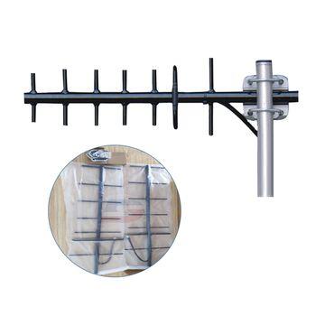 China Mariosourcing 406-430Mhz Gsm Yagi Antenna 10Dbi High Gain Outdoor Aluminum Alloy Weld Aluminum Alloy Golden Beam for sale