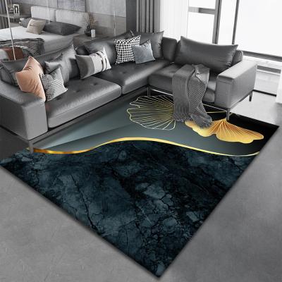 China Factory Direct Selling Washable Nordic Style Printing Living Room Floor Mat Geometry Printing Blanket for sale