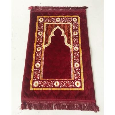 China Rachel Washable Custom Thick Sponge Velvet Rug Thick Prayer Blanket for sale