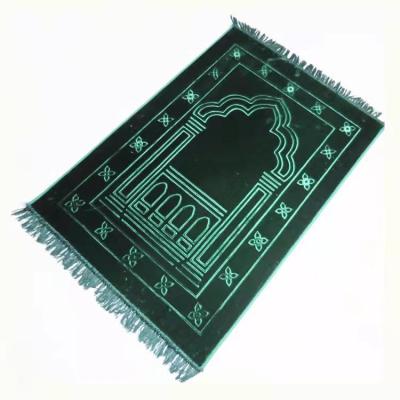 China Non Slip Anti Slip Padded Sajadah Carved Pattern Carpet Islamic Muslim Prayer Blanket for sale