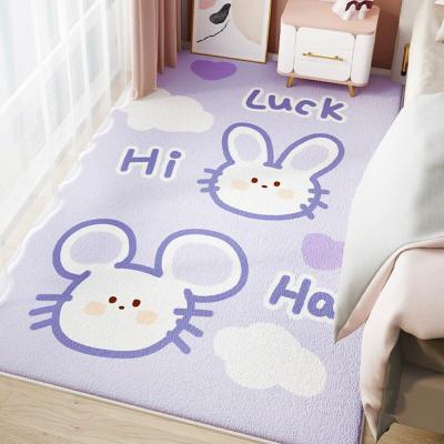 China Bedroom Soft Cushioned Foot Mat Decoration Cartoon Bedside Area Rugs And Rugs for sale