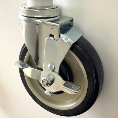 China WORKTABLE Worktable Stem Caster 5 inch wheel with or without cut-off 250 lbs for sale