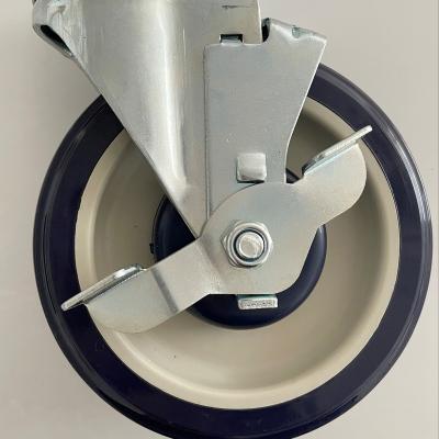 China WORKTABLE Worktable Stem Caster 5 inch wheel with or without cut-off 250 lbs for sale