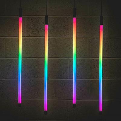 China Modern Nordic Cafe Decoration Hotel Contemporary High Ceiling Chandelier Led RGB Pendant Light for sale