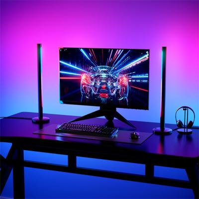 China Contemporary Hot Selling Amazon Computer Stand RGB Desktop Music Bedside Light Home Decoration Led Music Tiers Light for sale