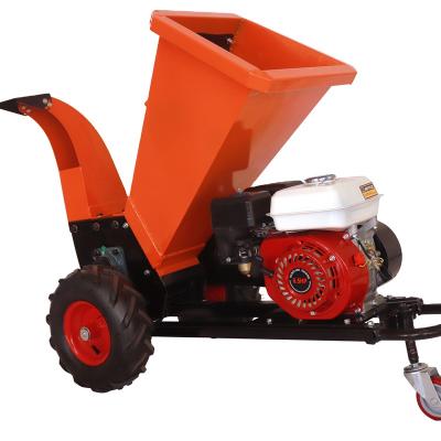 China Portable Mini Gasoline Engine Powered Wood Chipper Mobile Wood Chipper Shredder Machine For Sale for sale