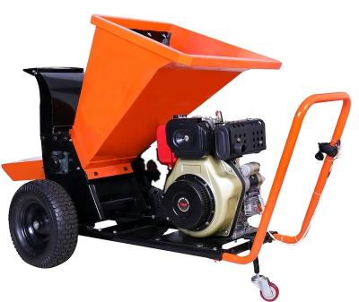 China Portable Split Production Tractor Specialized Wood Chipper 192F Diesel Wood Chipper Shredder for sale