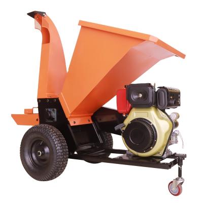 China Portable Split Mill Supply 16HP 192F Mobile Diesel Wood Chipper Crusher Machine For Sale for sale